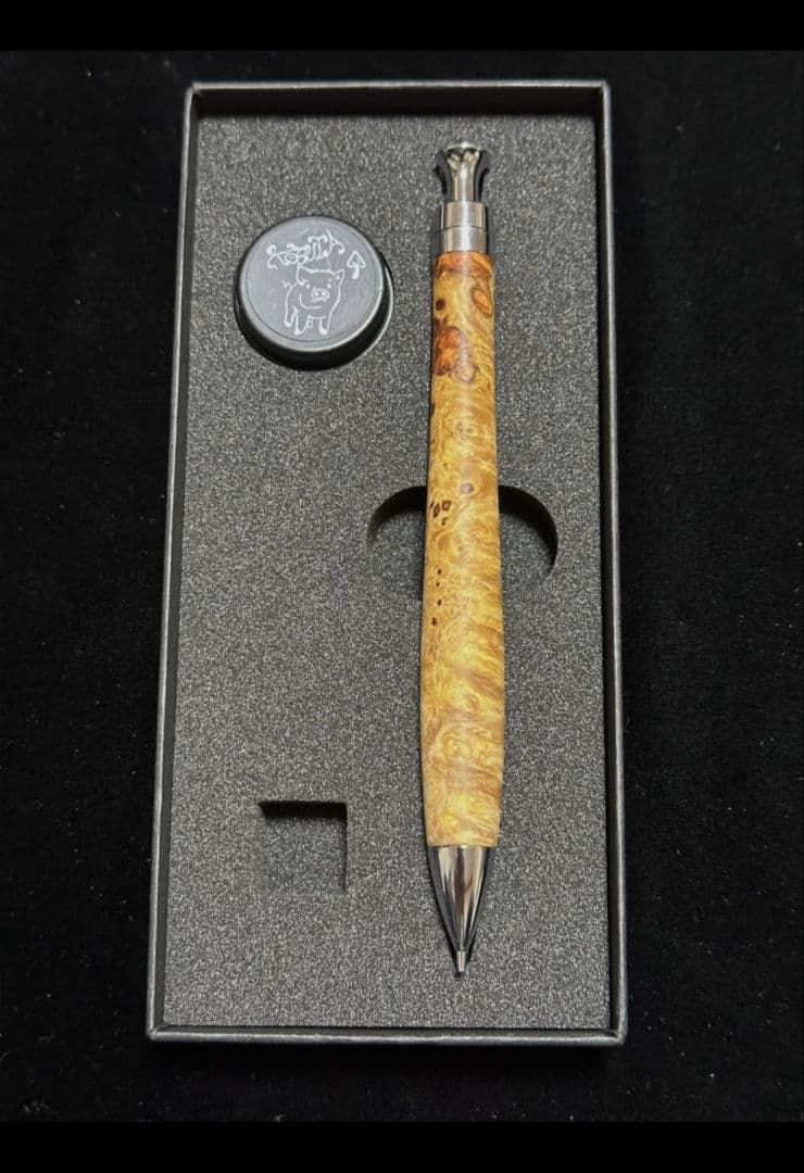 こぶた工房　極上花梨紅白　シャープペン　0.5mm