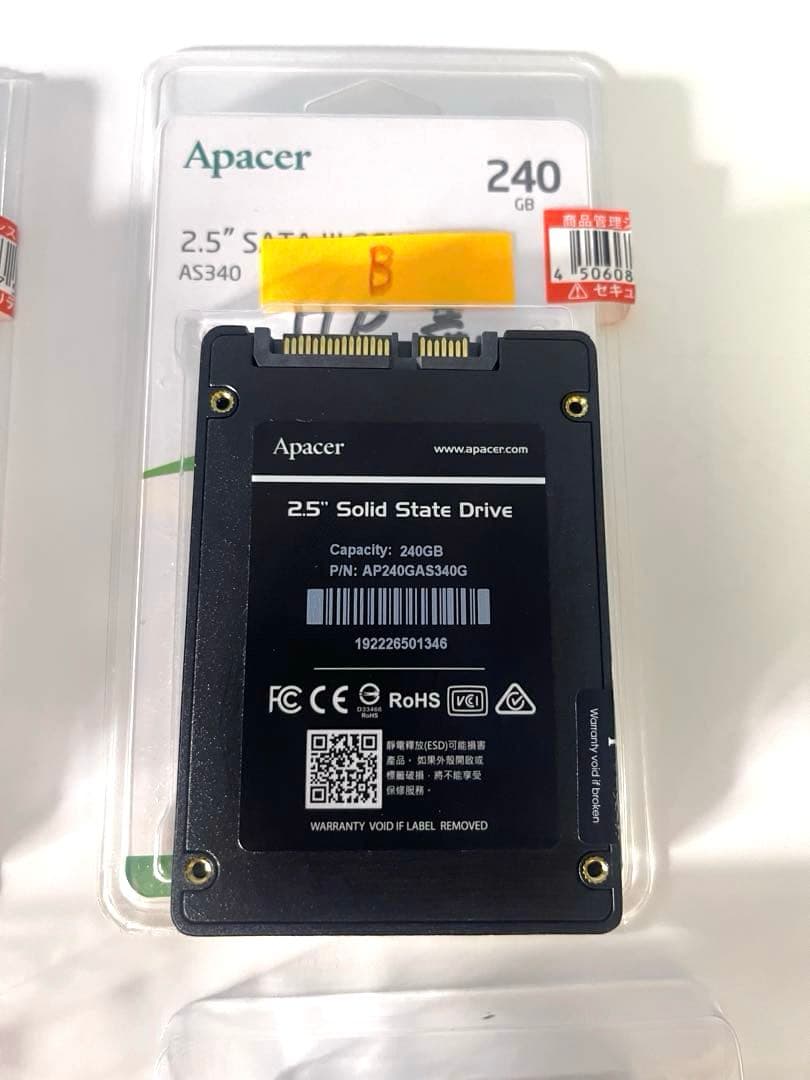 『Apacer Panther 』240GB x2枚120GBX2 (内SP1枚