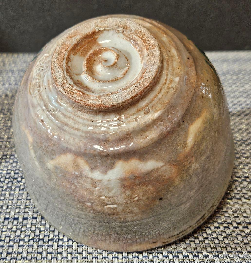 京焼　平安 浅見与し三 造　金彩色絵　菖蒲図　茶碗　抹茶茶碗　共箱　茶道具　茶器