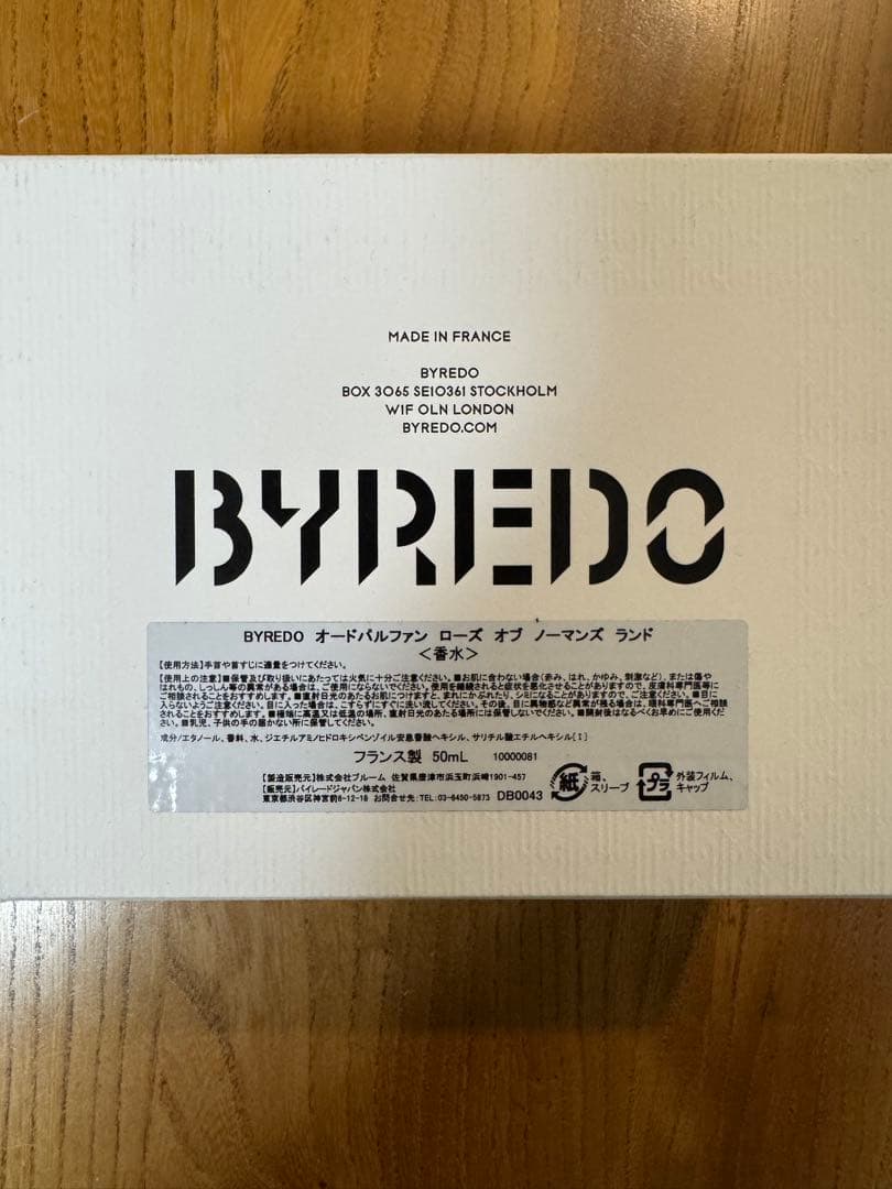 BYREDO ローズオブノーマンズランド オードパルファン 50ml