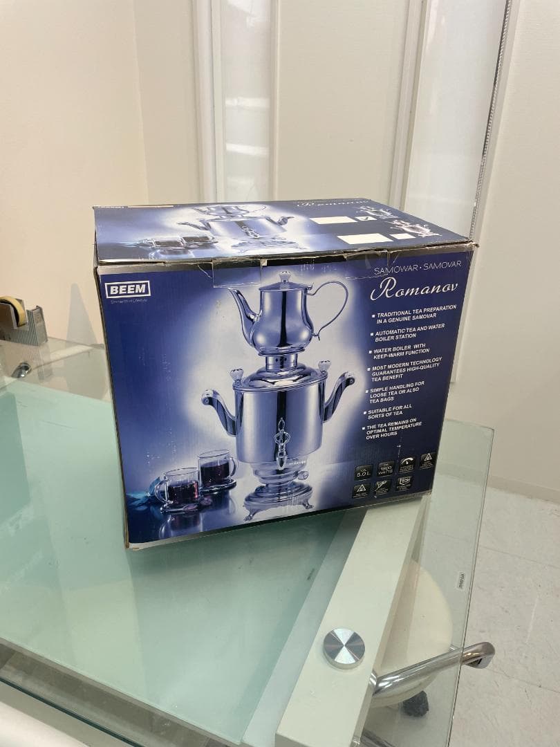 BEEM社製 サモワール ロマノフ 3 シルバー 5リットル 電気 湯沸かし器