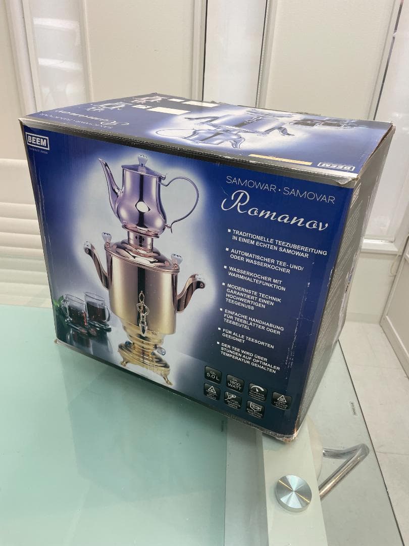 BEEM社製 サモワール ロマノフ 3 シルバー 5リットル 電気 湯沸かし器