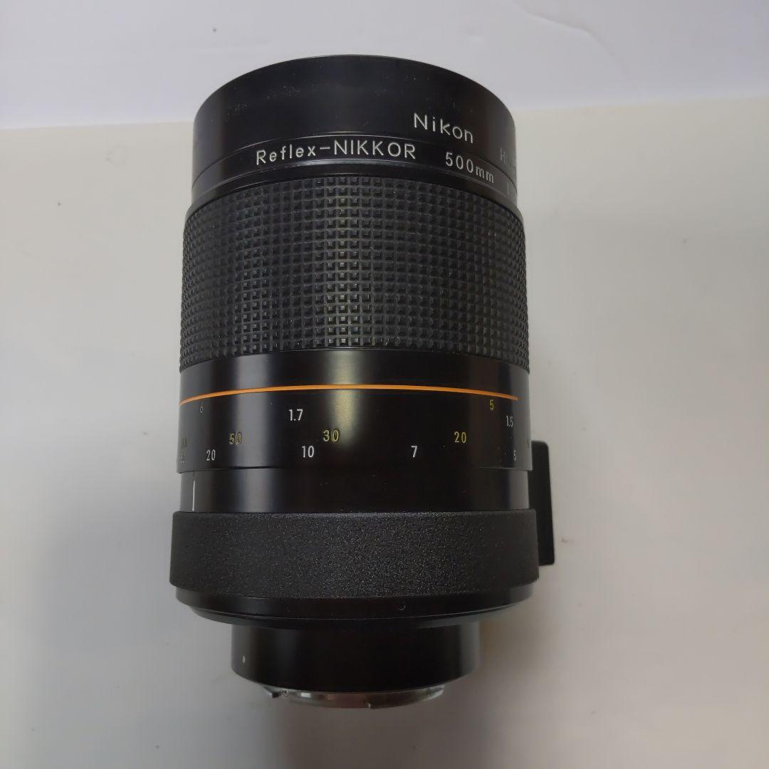 「ニッコールレフレックス500mmf8」前後キャップと純正フィルター5枚付き元箱