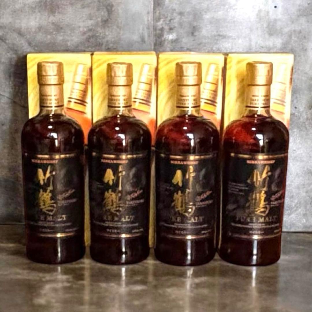 ニッカ【竹鶴】　ピュアモルト　ウイスキー　700ml 箱入り　４本