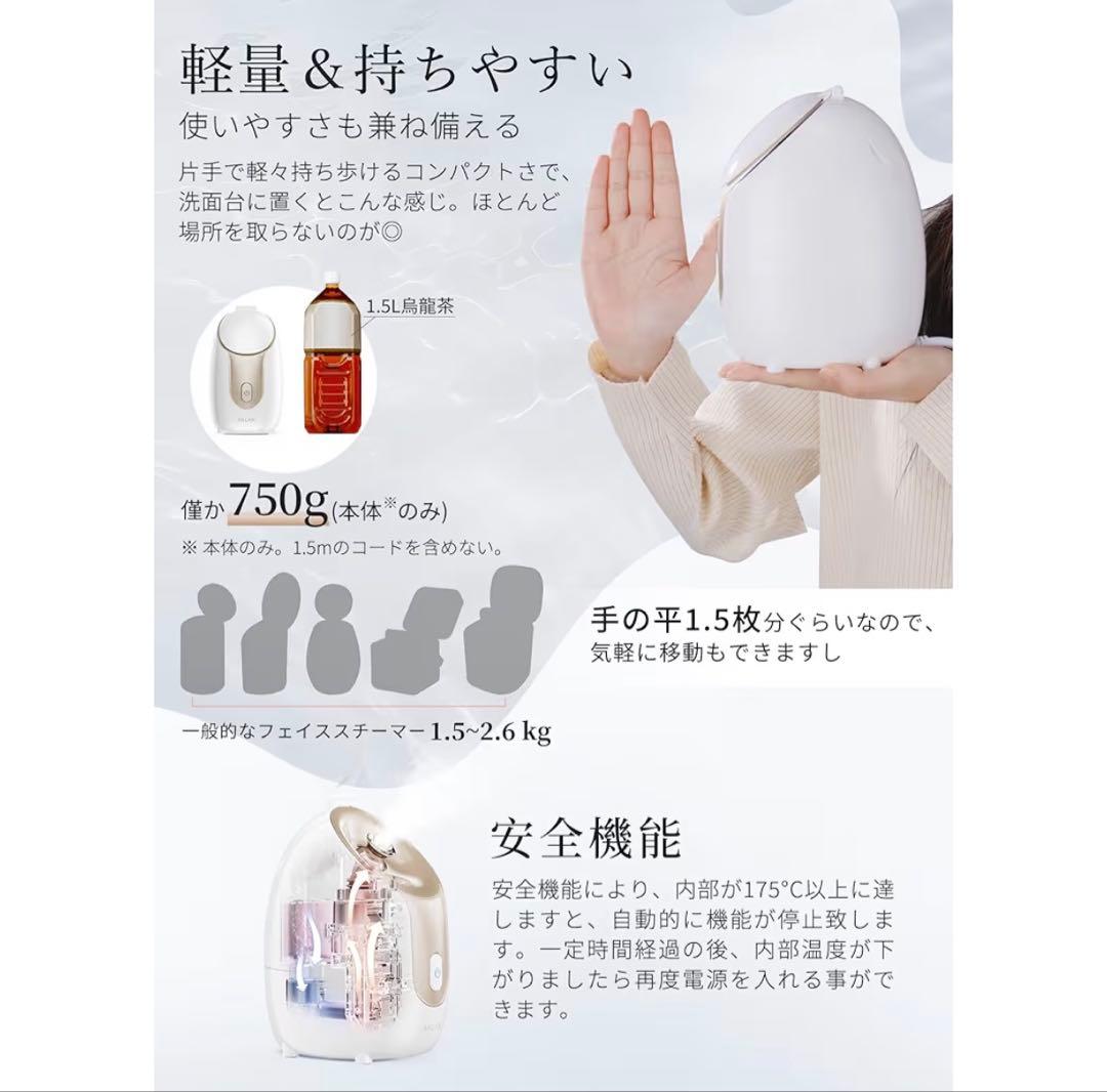 ANLAN フェイススチーマー 美顔器