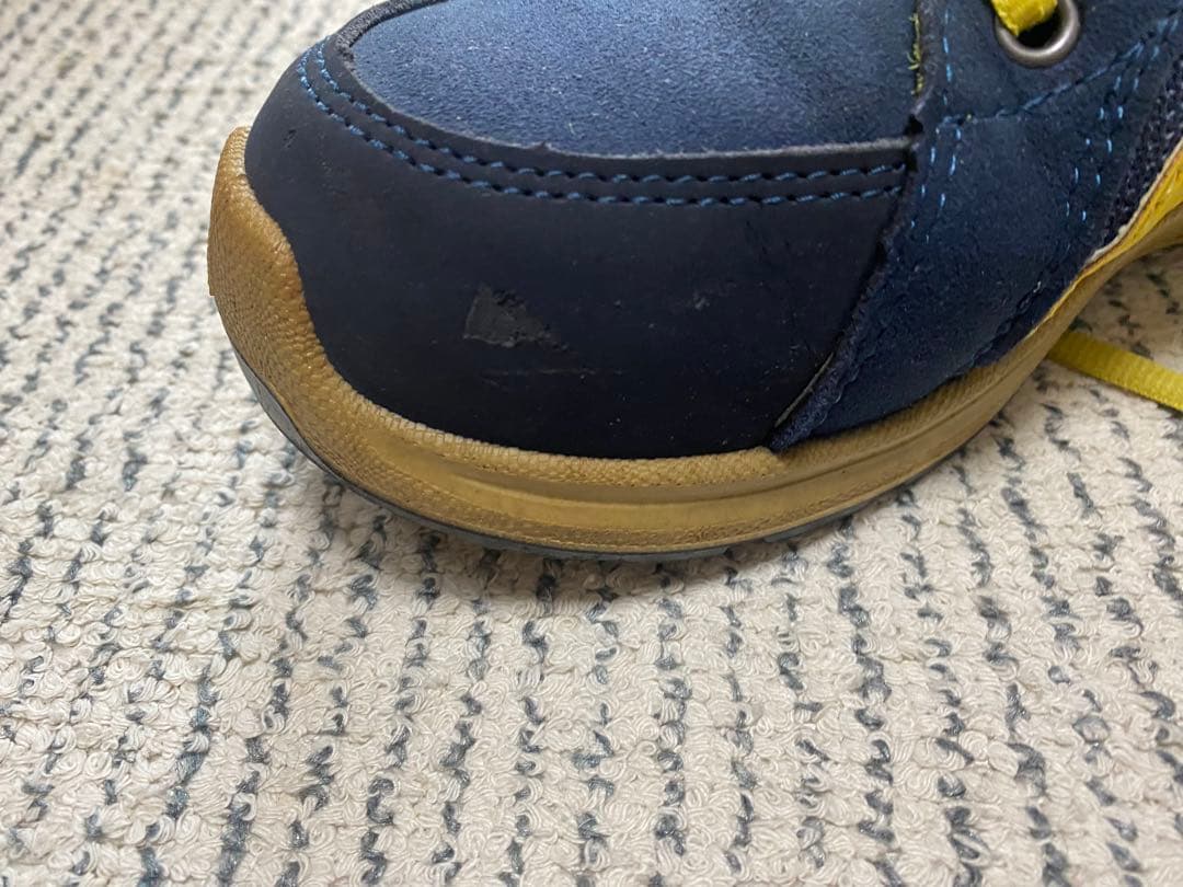 Puma ネイビー/イエロー ハイカット安全靴　25cm