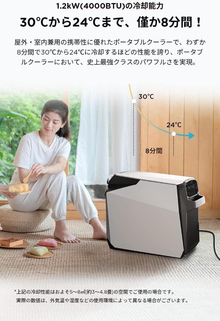 ■EcoFlow Wave■ ポータブルクーラー スポットエアコン アウトドア