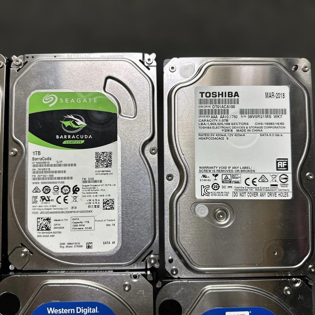 12点セット【ジャンク】3.5インチHDD/3TB*5+1TB *7