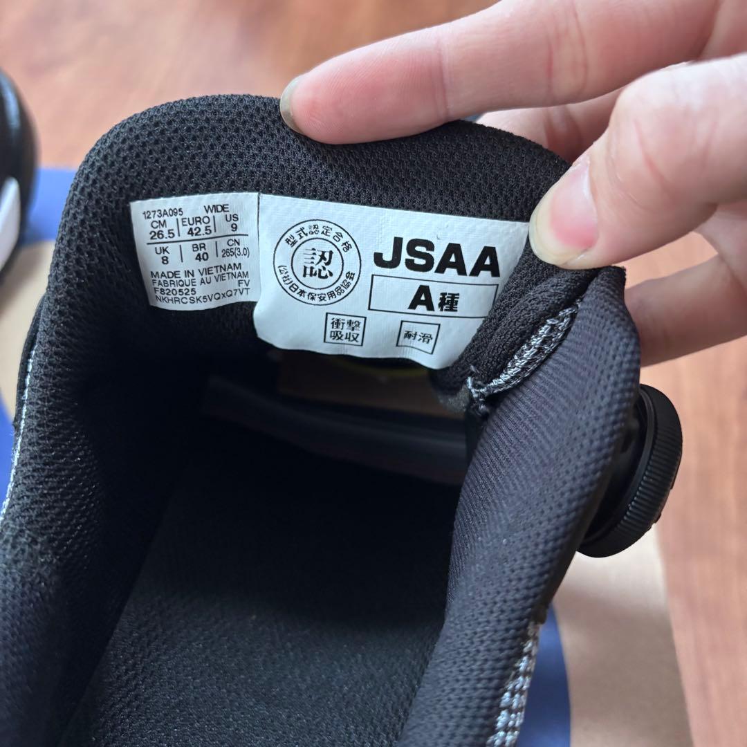 [未使用品] ASICS ウィンジョブ CP309 BO A ブラック 安全靴