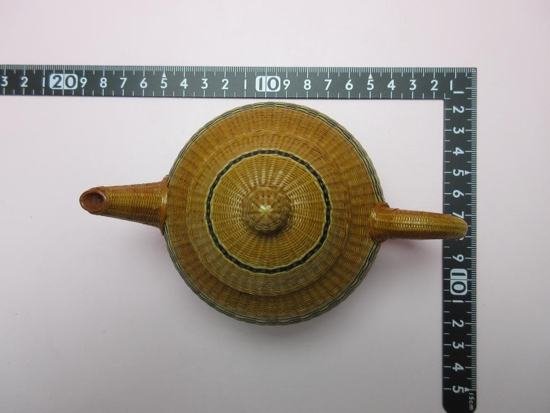 竹編細工 中国宜興 紫砂 茶器揃 煎茶道具 検索）中国骨董 MO70114