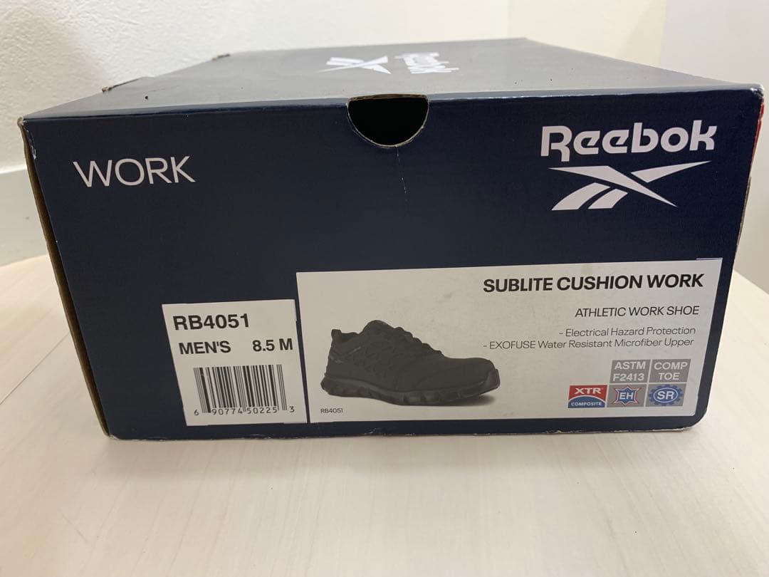 Reebok ワーク サブライト クッション 安全靴　RB4051 樹脂先芯