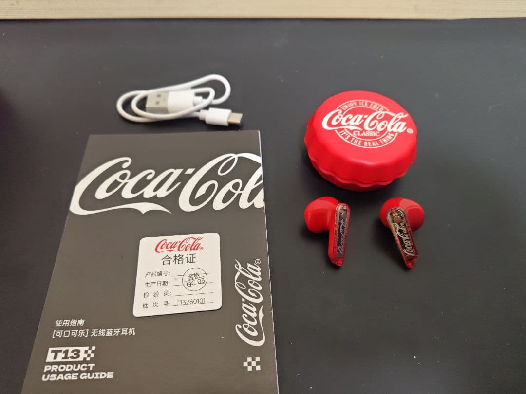 未開封Coca-Cola T13 ワイヤレスイヤホン