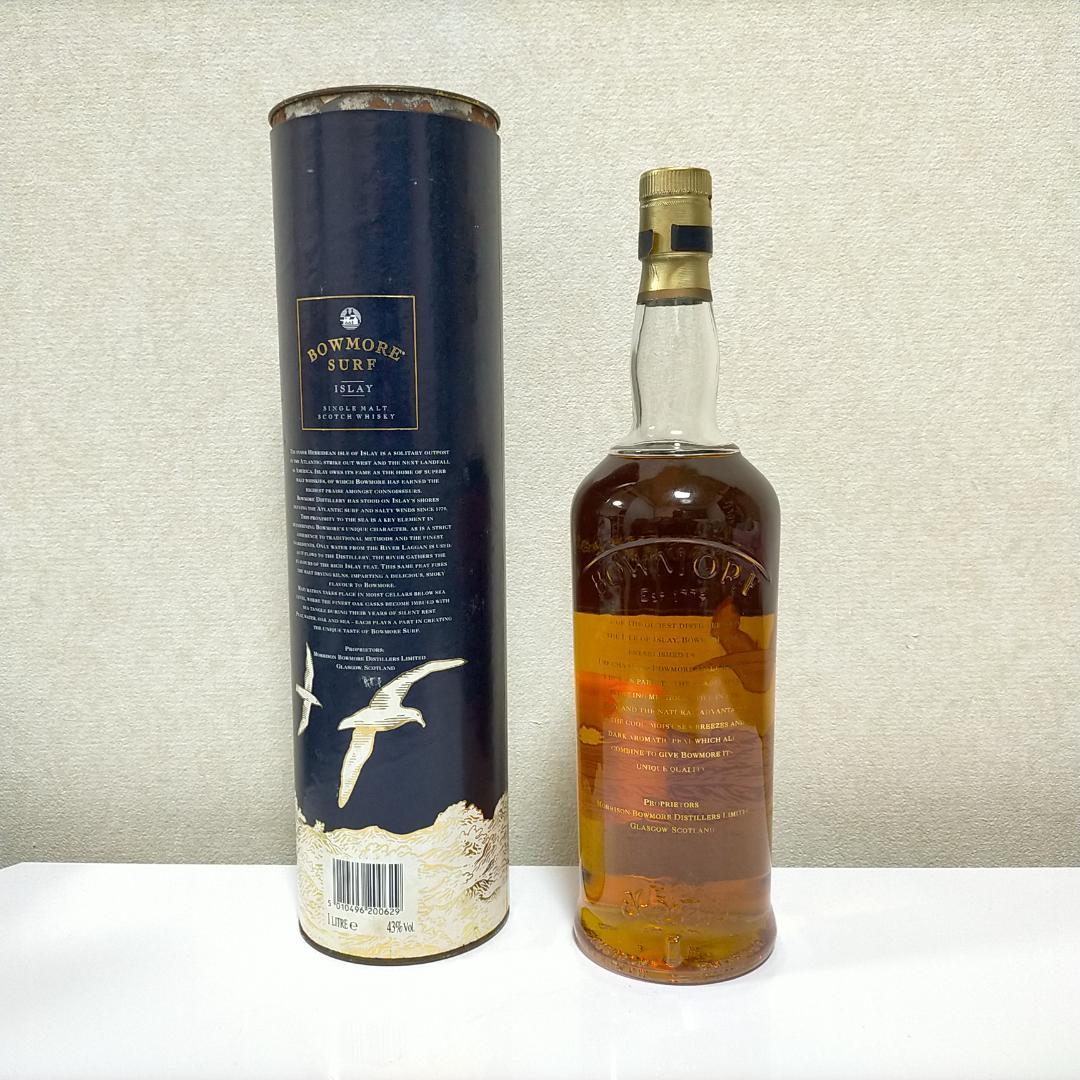 【未開封】BOWMORE SURF ボウモア サーフ アイラ 43% 1リットル