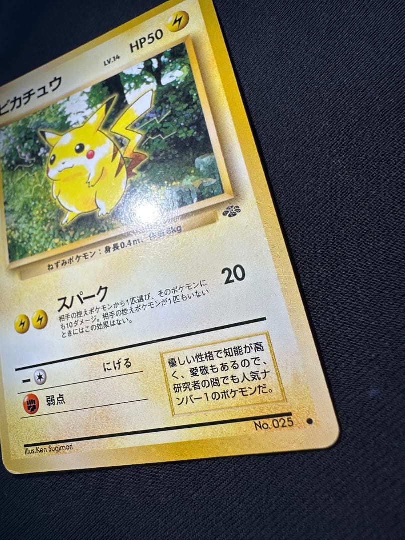 旧裏 良品 ピカチュウ ポケモンジャングル②センタリング○