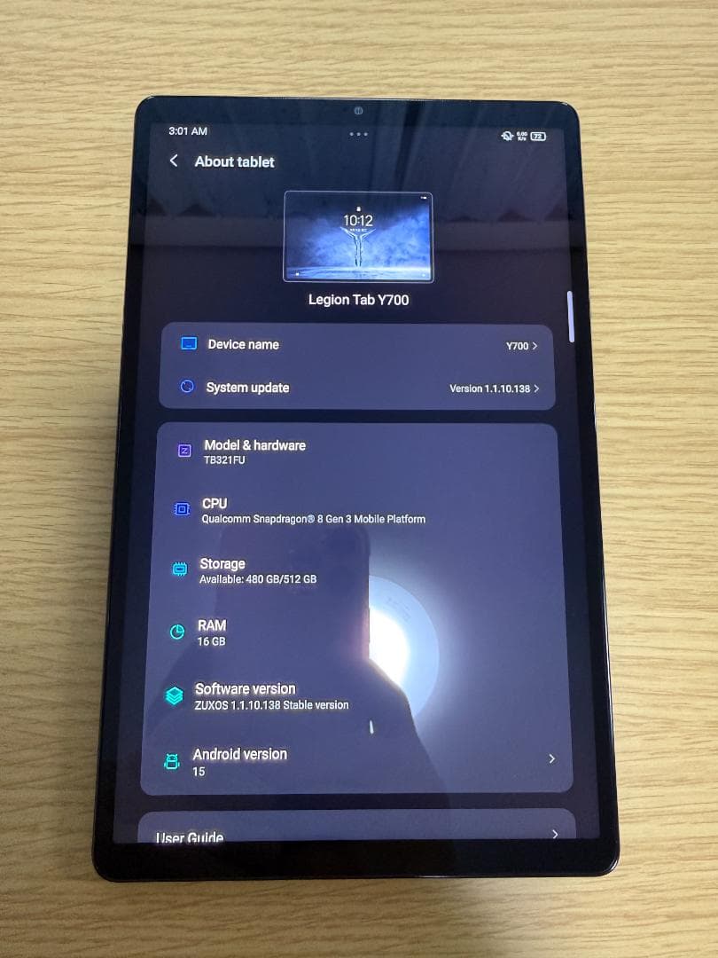 【おまけ付け】Lenovo Legion Y700 2025 黒 16+512G