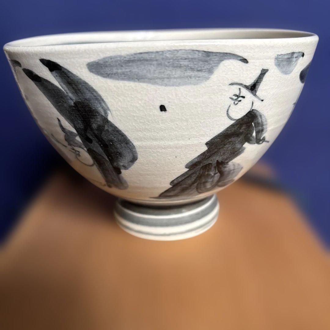 古曽部焼.寒川義崇作抹茶碗