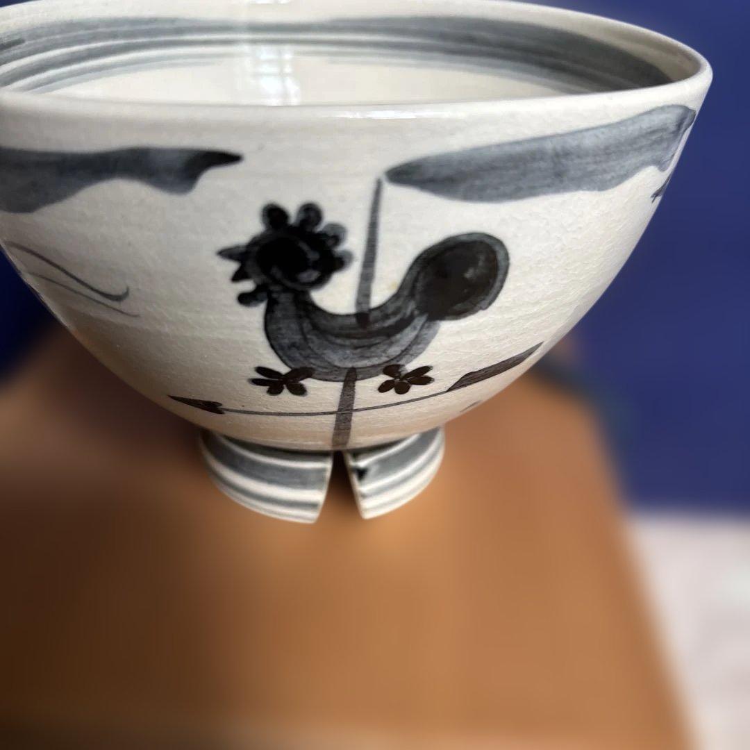 古曽部焼.寒川義崇作抹茶碗