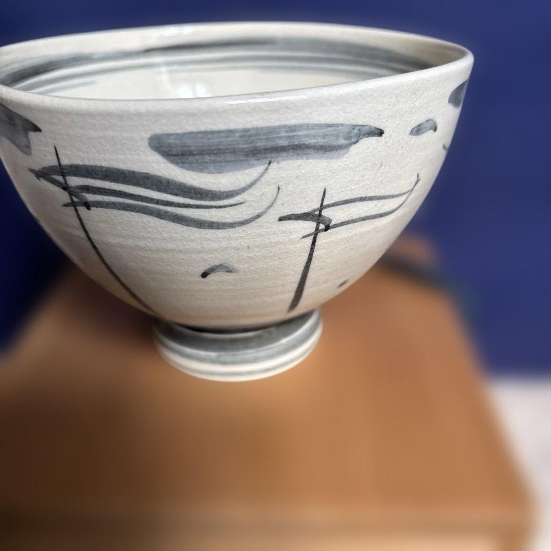 古曽部焼.寒川義崇作抹茶碗