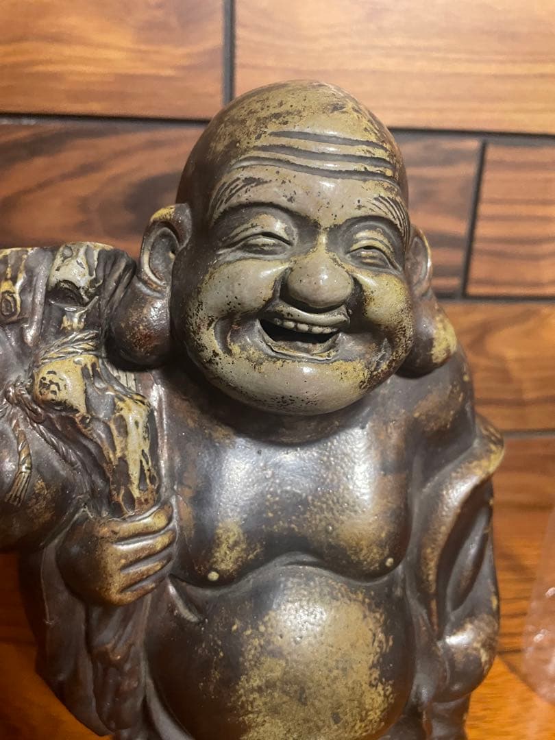 古備前　名工14代目　木村友敬　布袋様　七福人　戦前