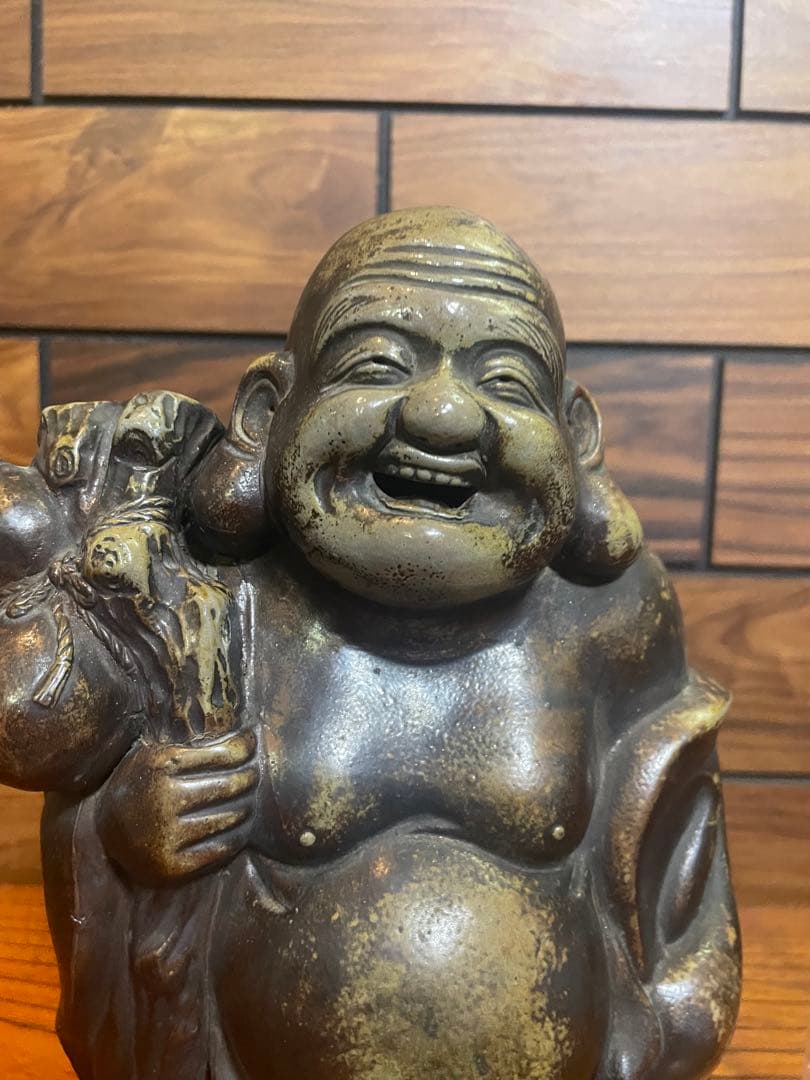 古備前　名工14代目　木村友敬　布袋様　七福人　戦前