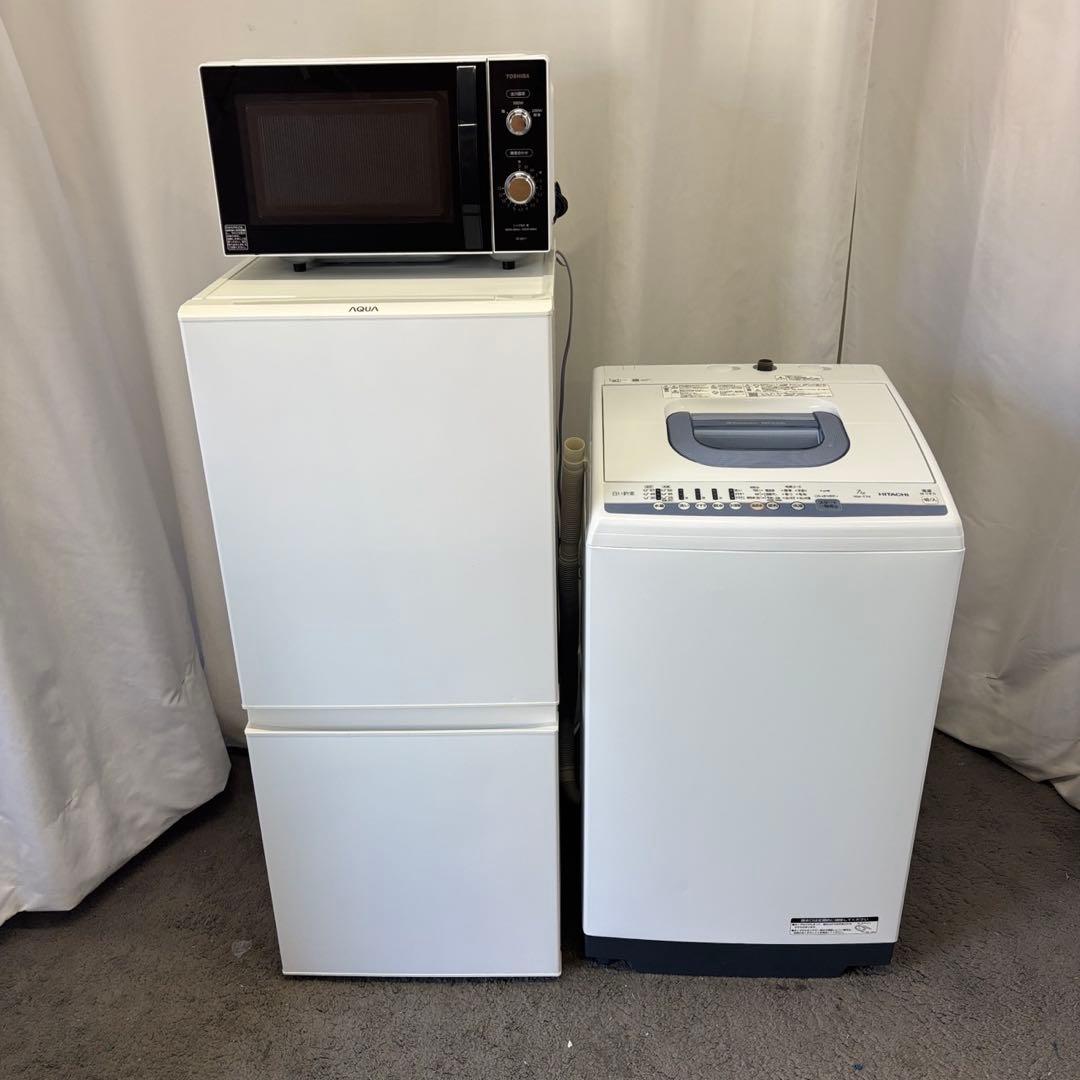 ★292　冷蔵庫　洗濯機　7キロ　電子レンジ　設置無料　家電セット　安い　中古