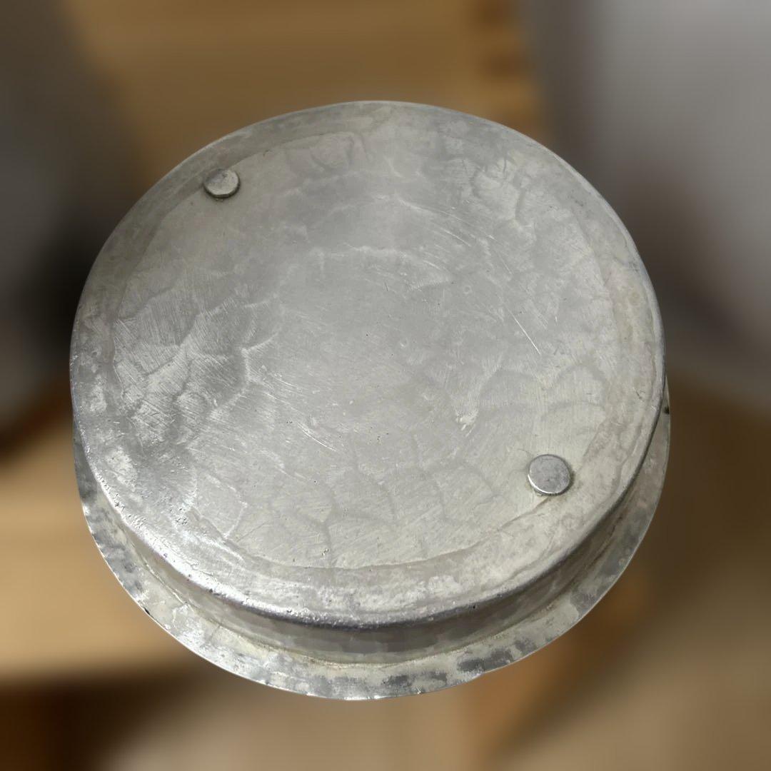 アンティーク　ミルク缶　ミルクポット　蓋付　古道具