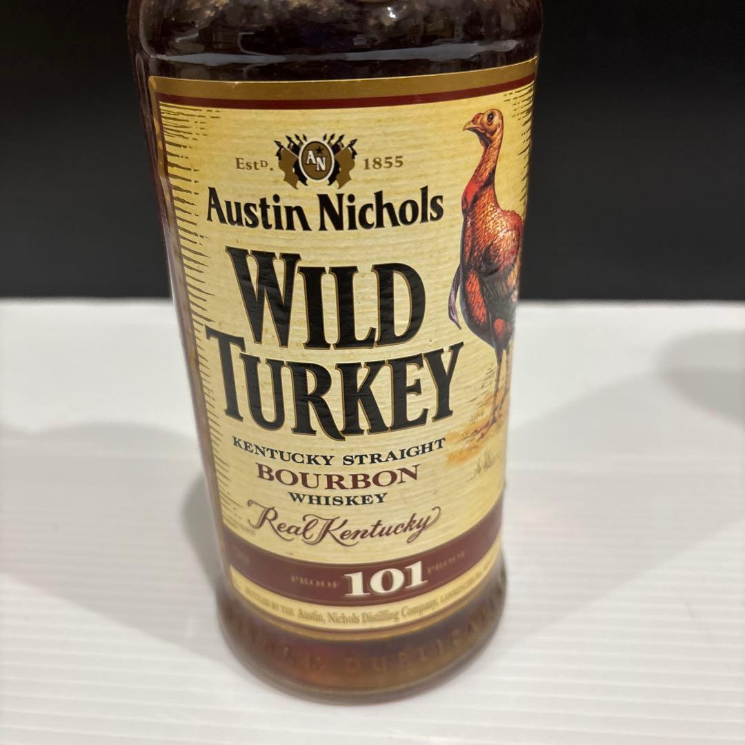旧ラベル　Wild Turkey バーボンウイスキー 750ml 101プルーフ