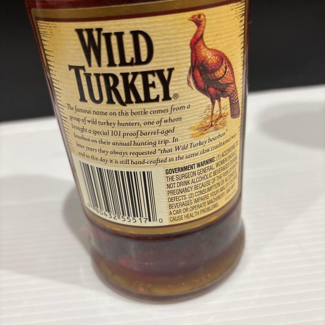 旧ラベル　Wild Turkey バーボンウイスキー 750ml 101プルーフ