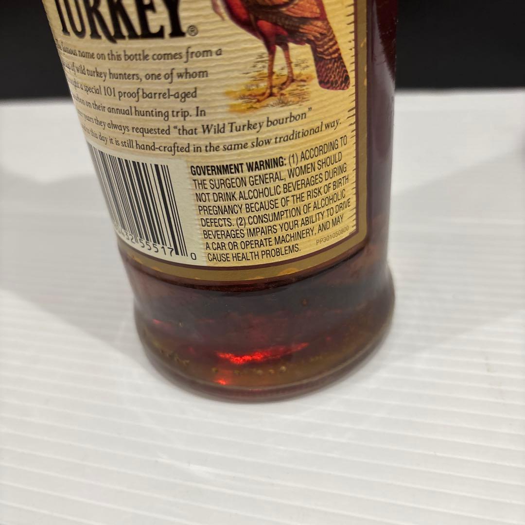 旧ラベル　Wild Turkey バーボンウイスキー 750ml 101プルーフ