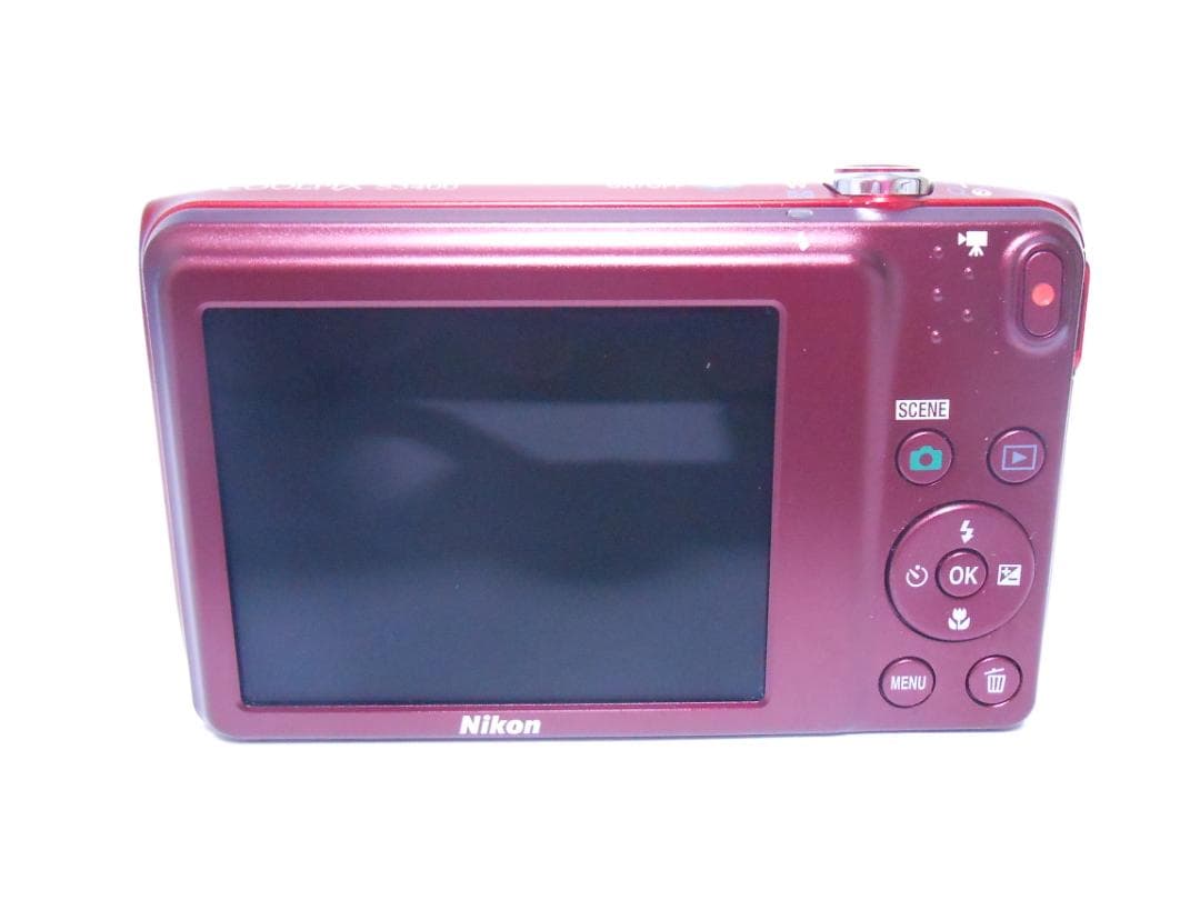 【極美品・返品保証】　ニコン　Nikon COOLPIX S3400 レッド