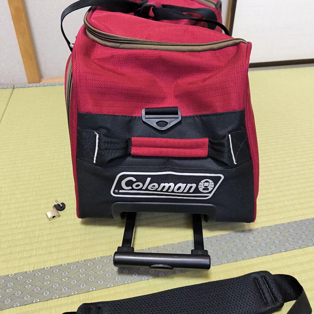 Coleman ローリングバッグ　赤