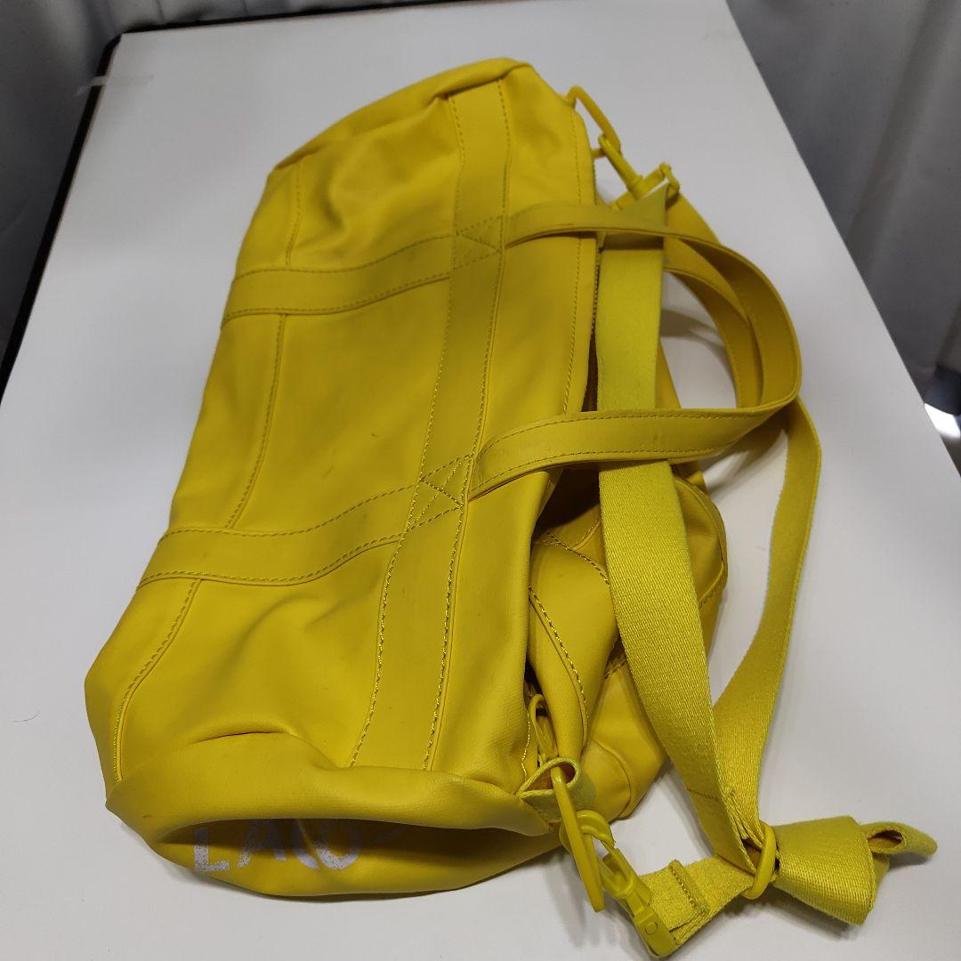 LACOSTE イエロー ボストンバッグ
