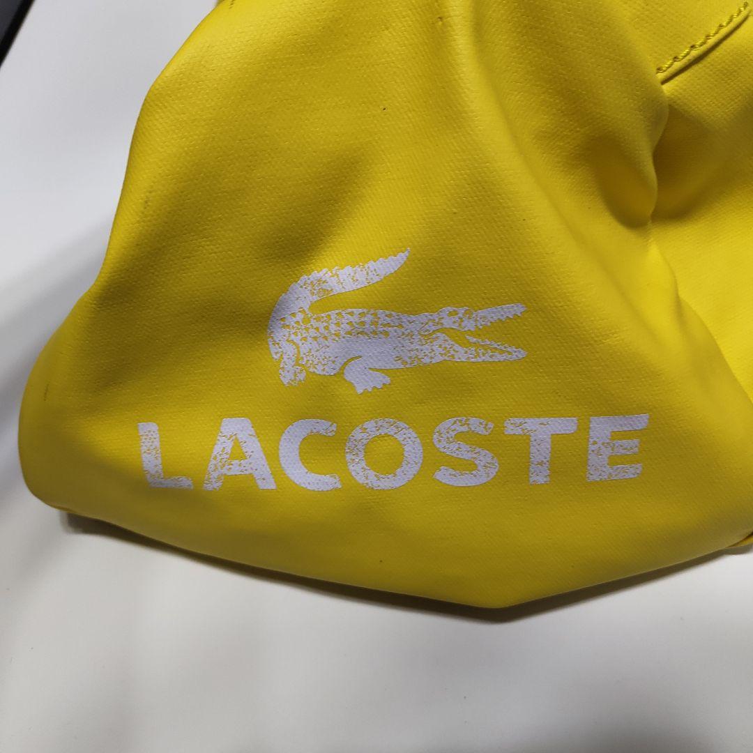 LACOSTE イエロー ボストンバッグ