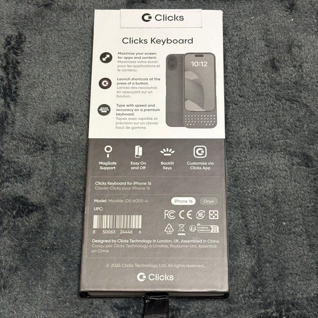iPhoneアクセサリー Clicks Keyboard for iPhone 16