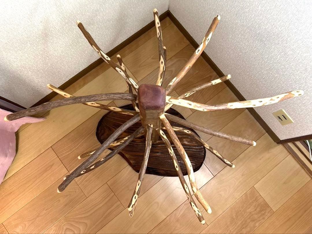 【小鳥〜中型鳥】トロピカルウッドの重量たっぷりバードスタンド