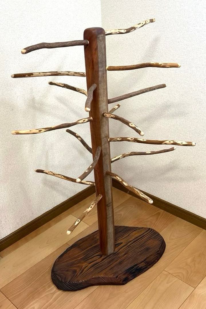 【小鳥〜中型鳥】トロピカルウッドの重量たっぷりバードスタンド
