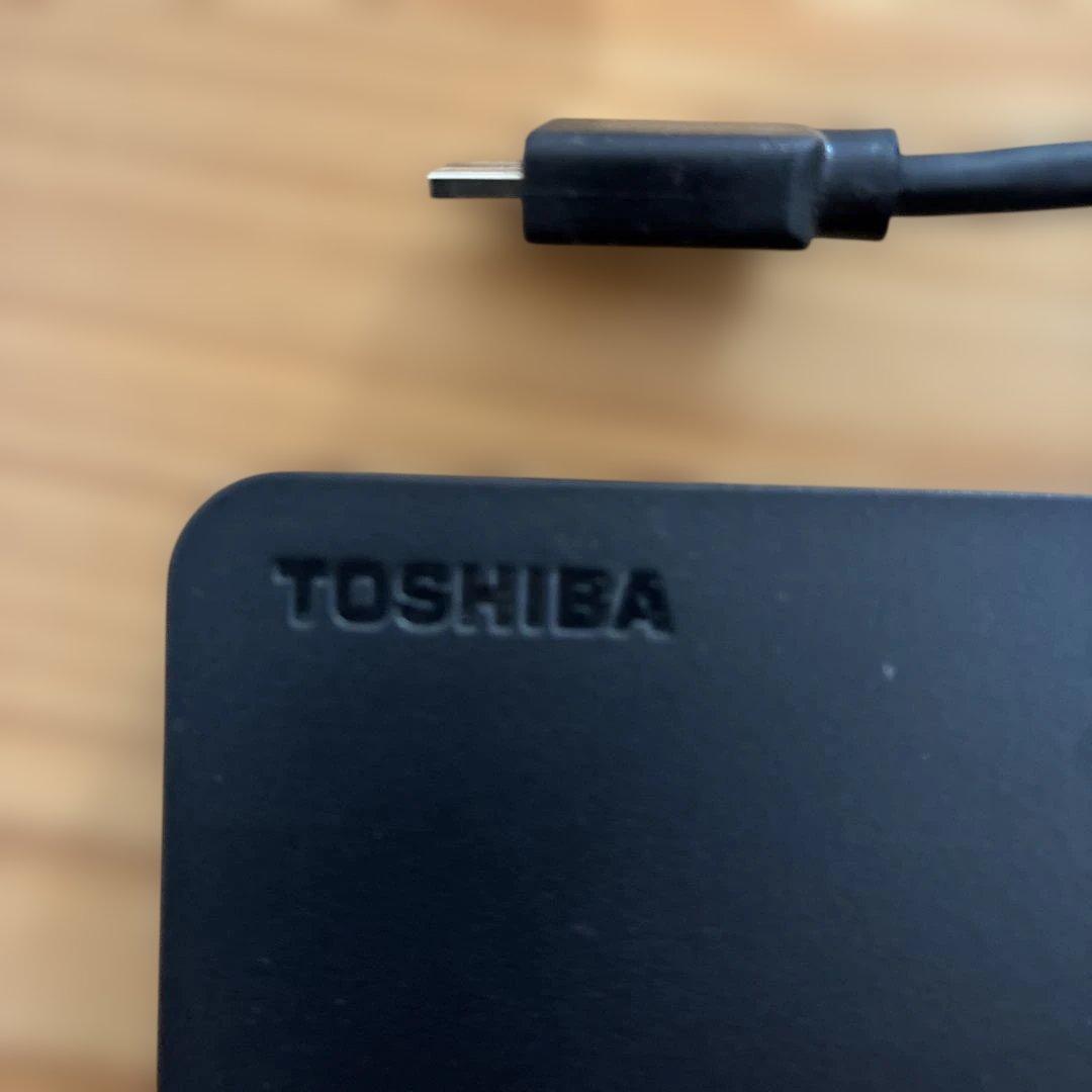 外付けHDD 2TB 東芝製 usb-c接続