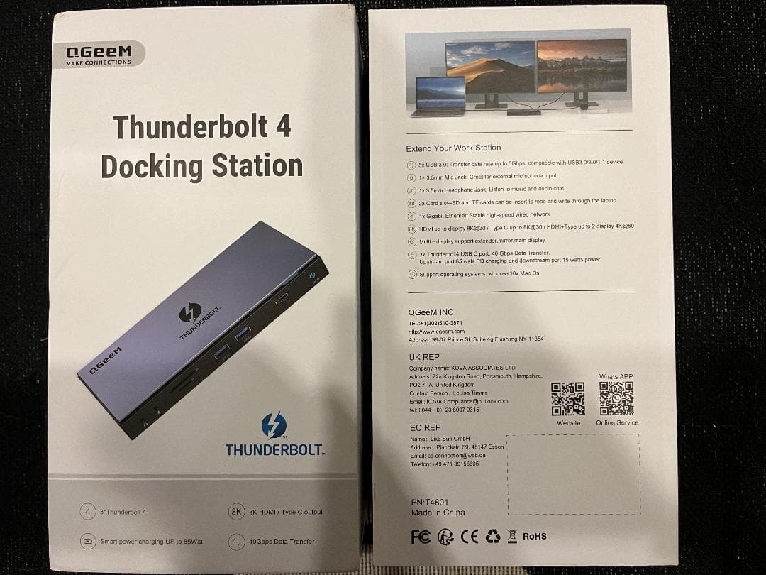 Thunderbolt4 Docking Station ドッキングステーション