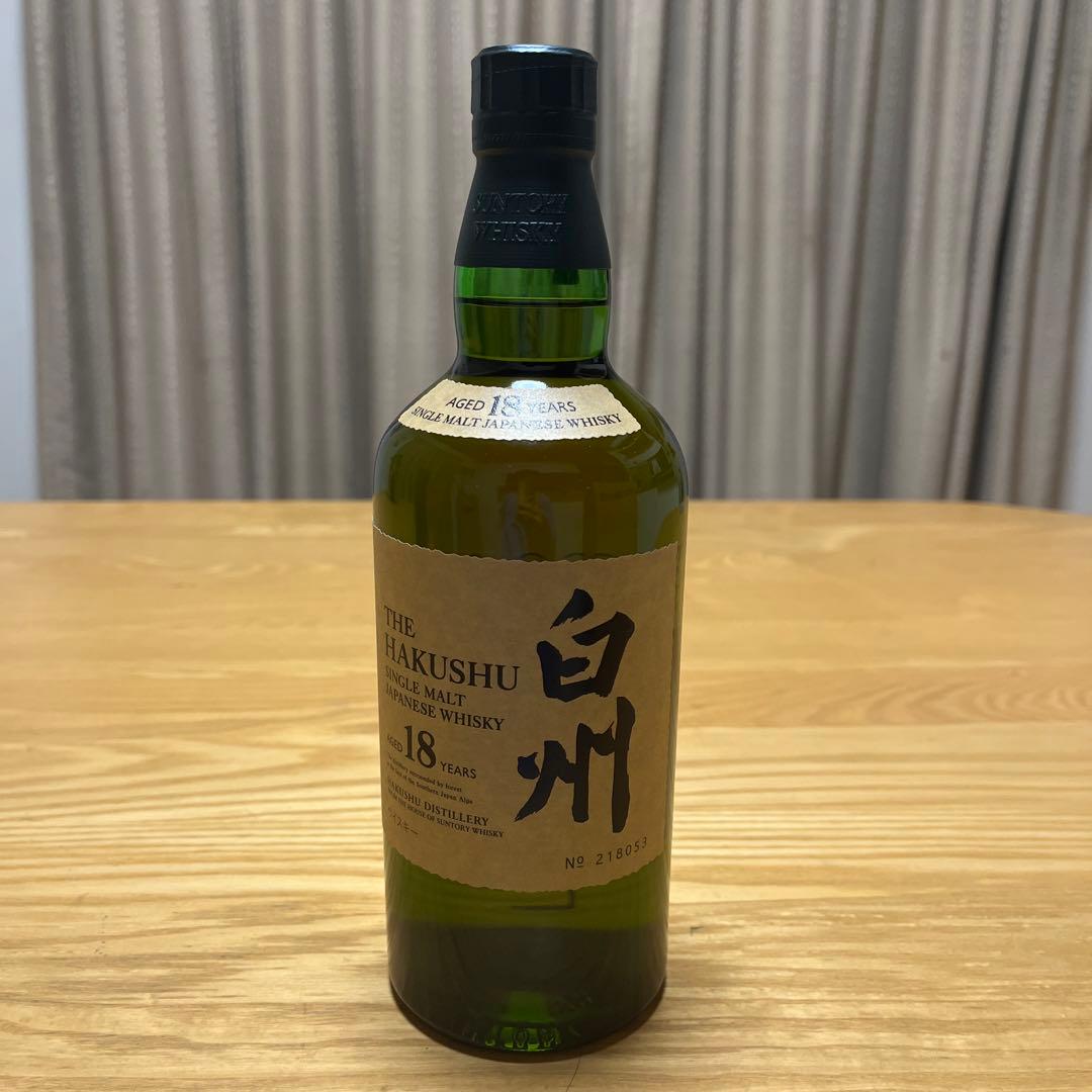 【未開栓】サントリー白州18年 ウイスキー 700ml　箱付き
