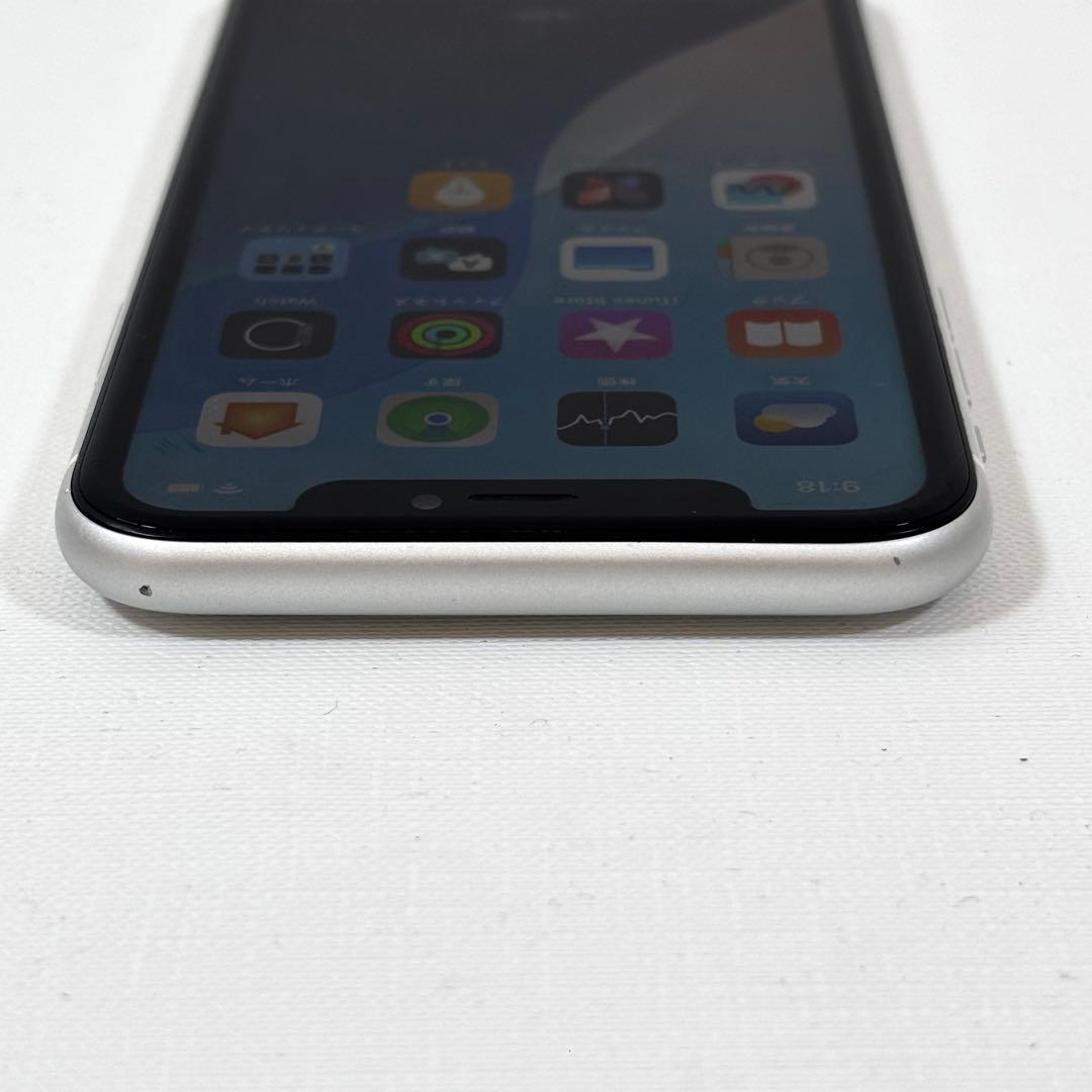 iPhone XR 128GB ホワイト バッテリー73% 動作品