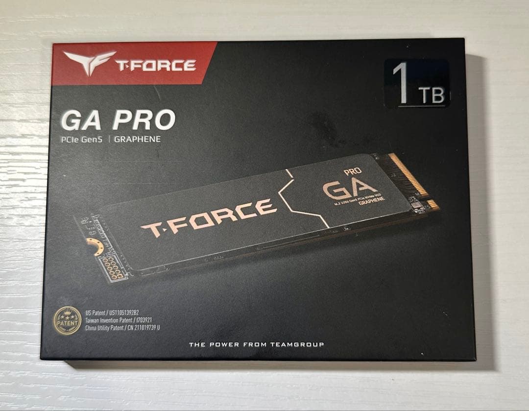 T-FORCE GA PRO 1TB SSD PCIe Gen5x4 新品未開封