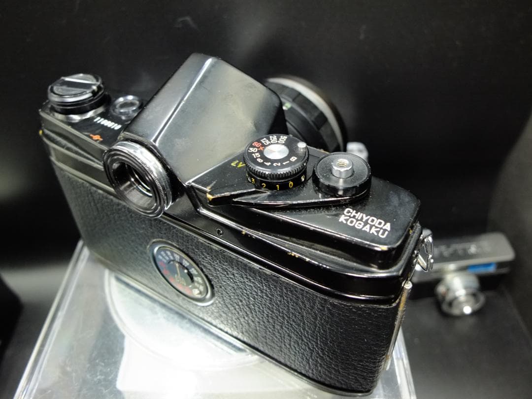 ミノルタSR-1前期型ブラック／ロッコールPF55mmF2付【実写確認済整備品】