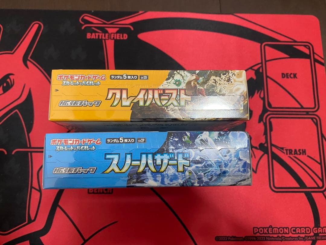 【シュリンク付き】ポケモンカード クレイバースト・スノーハザードボックス