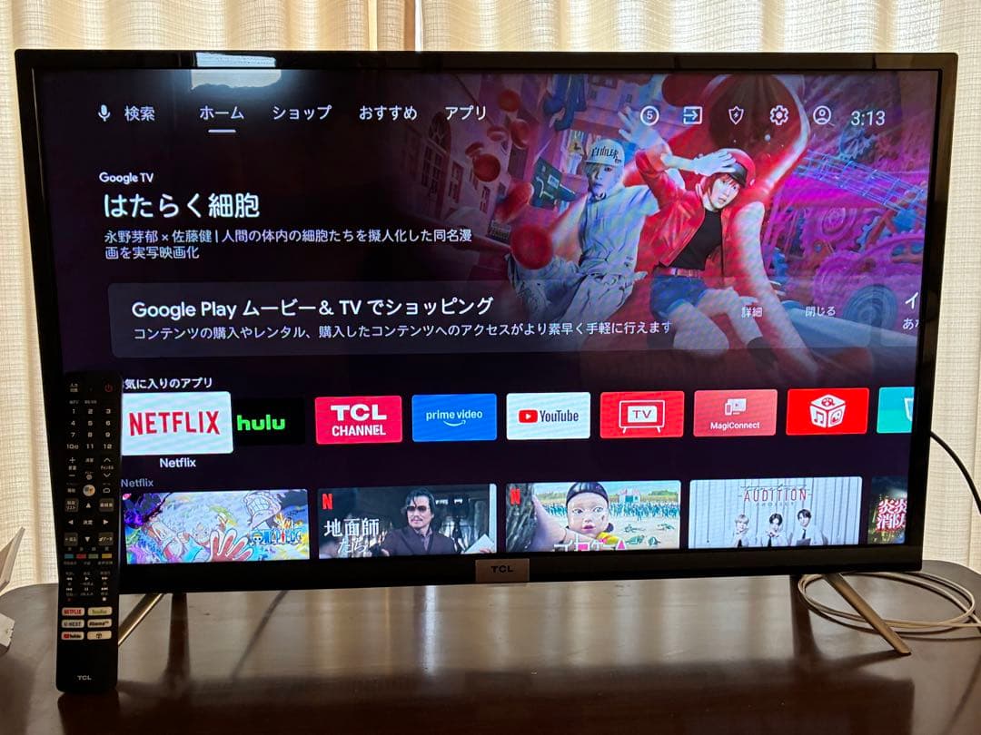 32型スマートTV TCL 32S518K