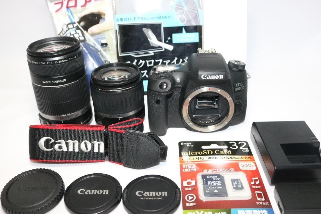 Wレンズセット⭐大人気！⭐ Canon EOS 8000D ⭐一眼レフ 高機能