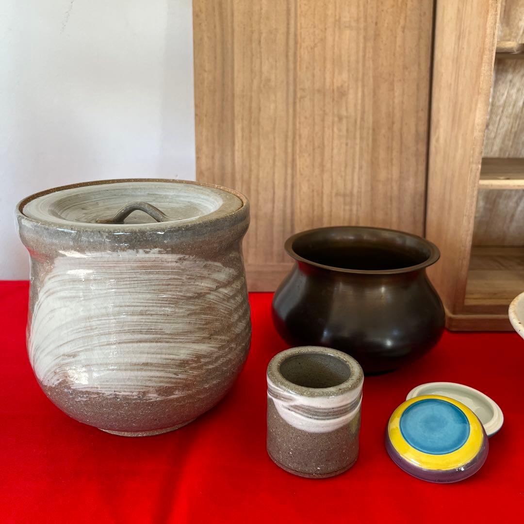 茶道具セット 木箱入り 棗 抹茶椀 水指 建水 茶杓 茶筅 短冊箱　お花見
