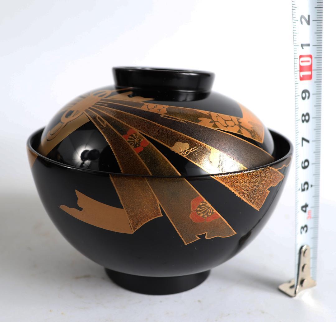 輪島塗 祝熨斗蒔絵 吸物椀 十客