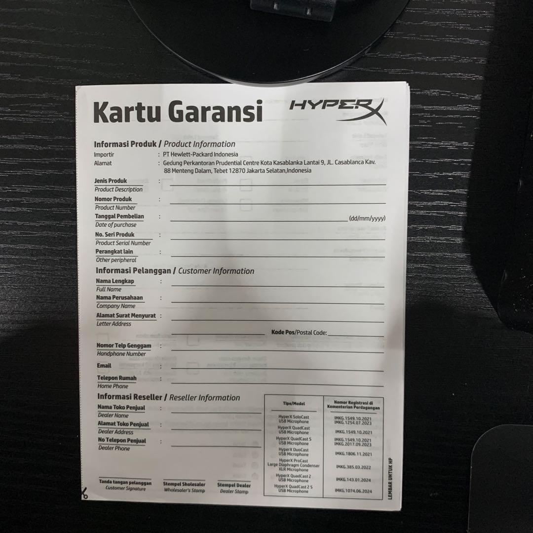 HYPERX QUADCAST S マイク