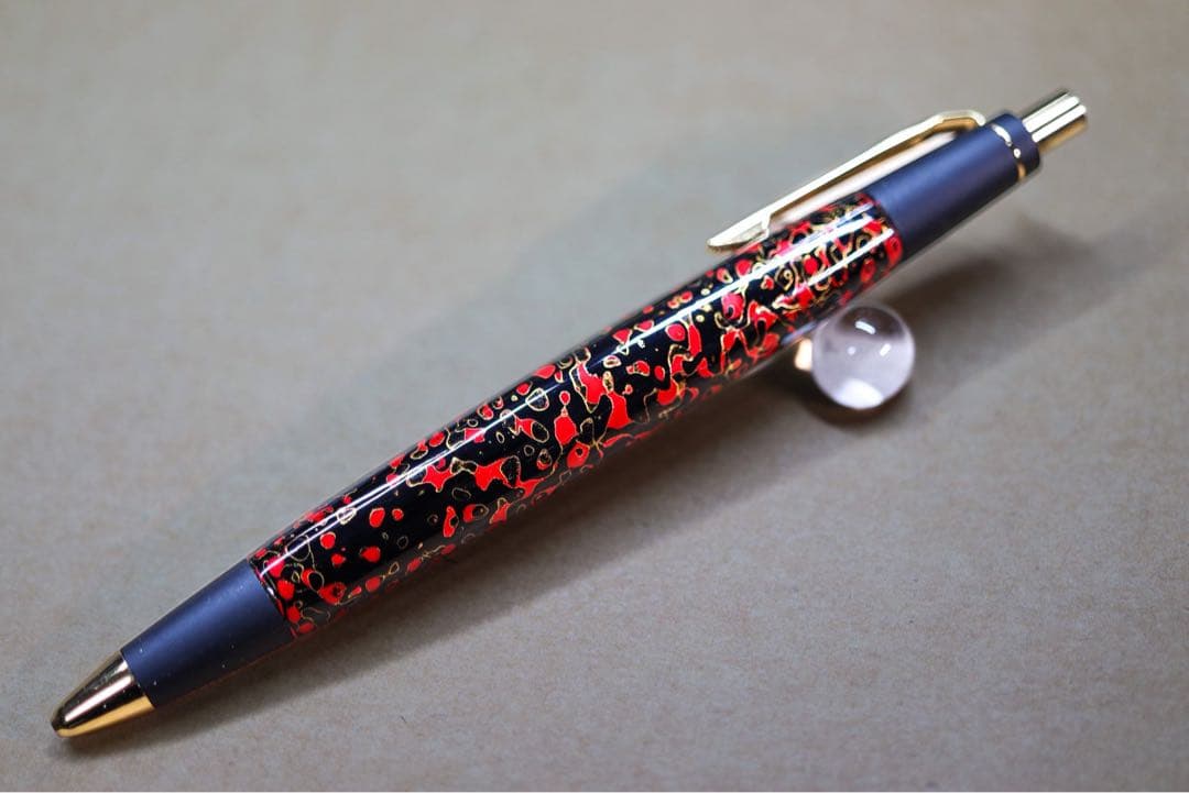 野原工芸 新型シャーペン 黒赤 兆春塗り