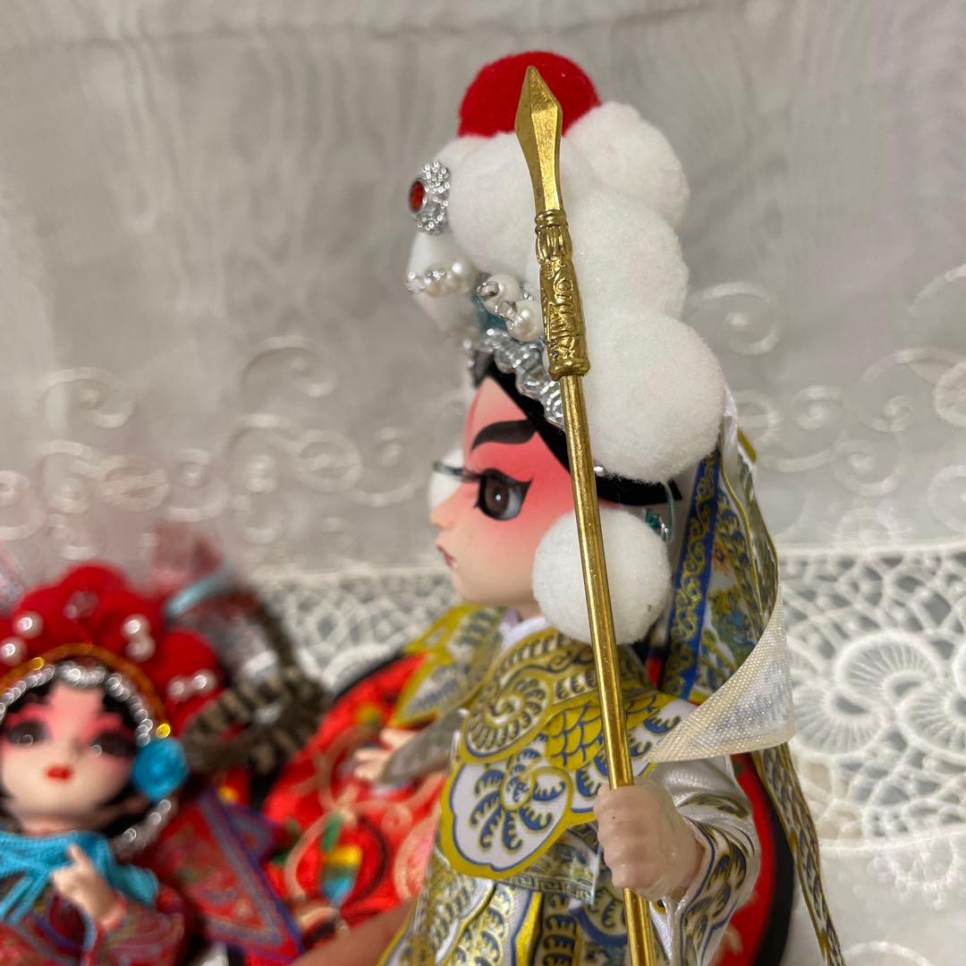 中国　伝統工芸品　京劇絹人　フィギュア　インテリア